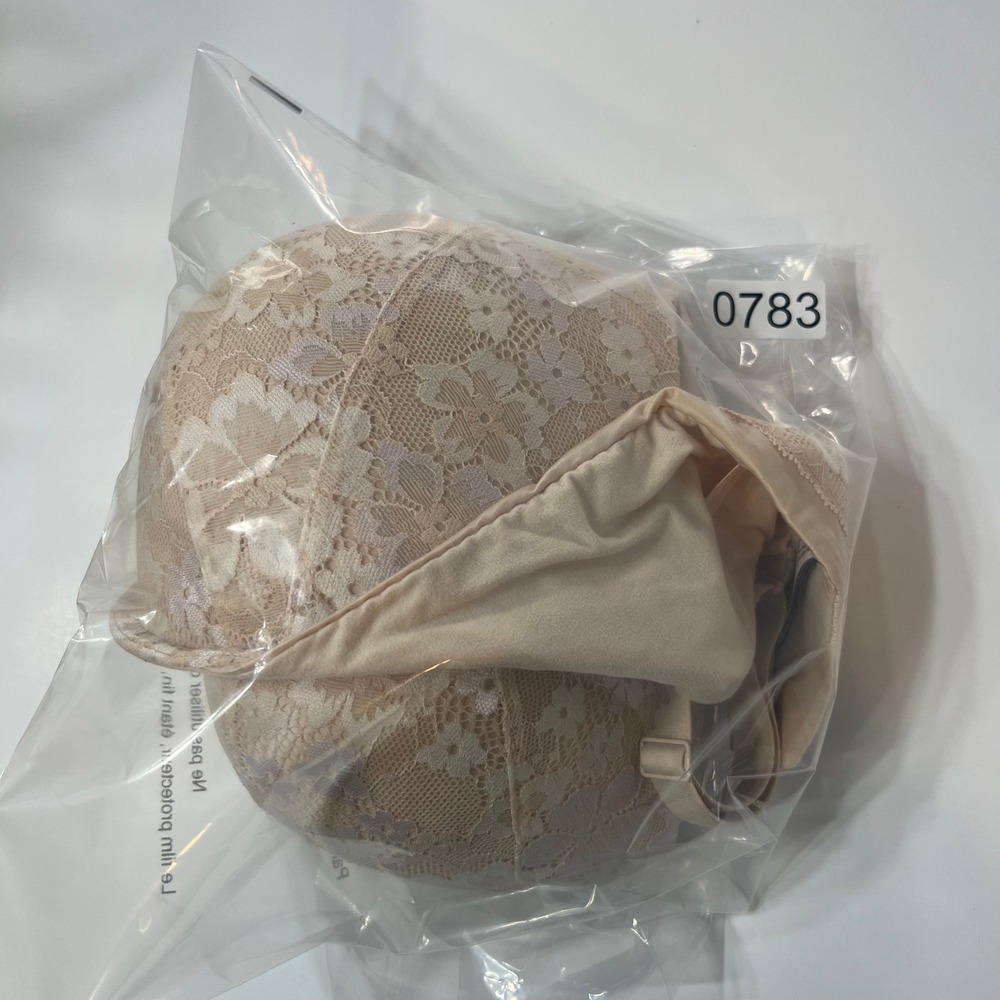 Victoria's Secret Body By Victoria Perfect Shape Lace Bra 38DDD Nude Beige F85 - Picture 5 of 5